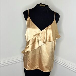 Gilli Gold Ruffle Camisole
